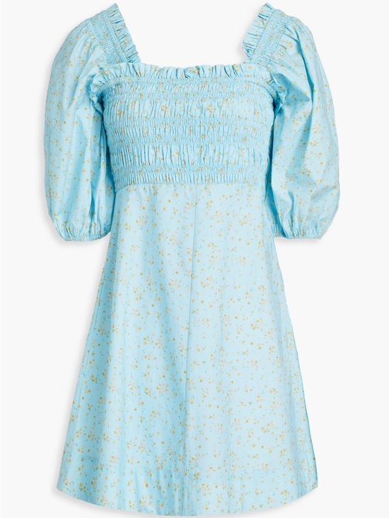 Ganni Dresses & Skirts - Nwot ganni cotton baby blue dress sz S